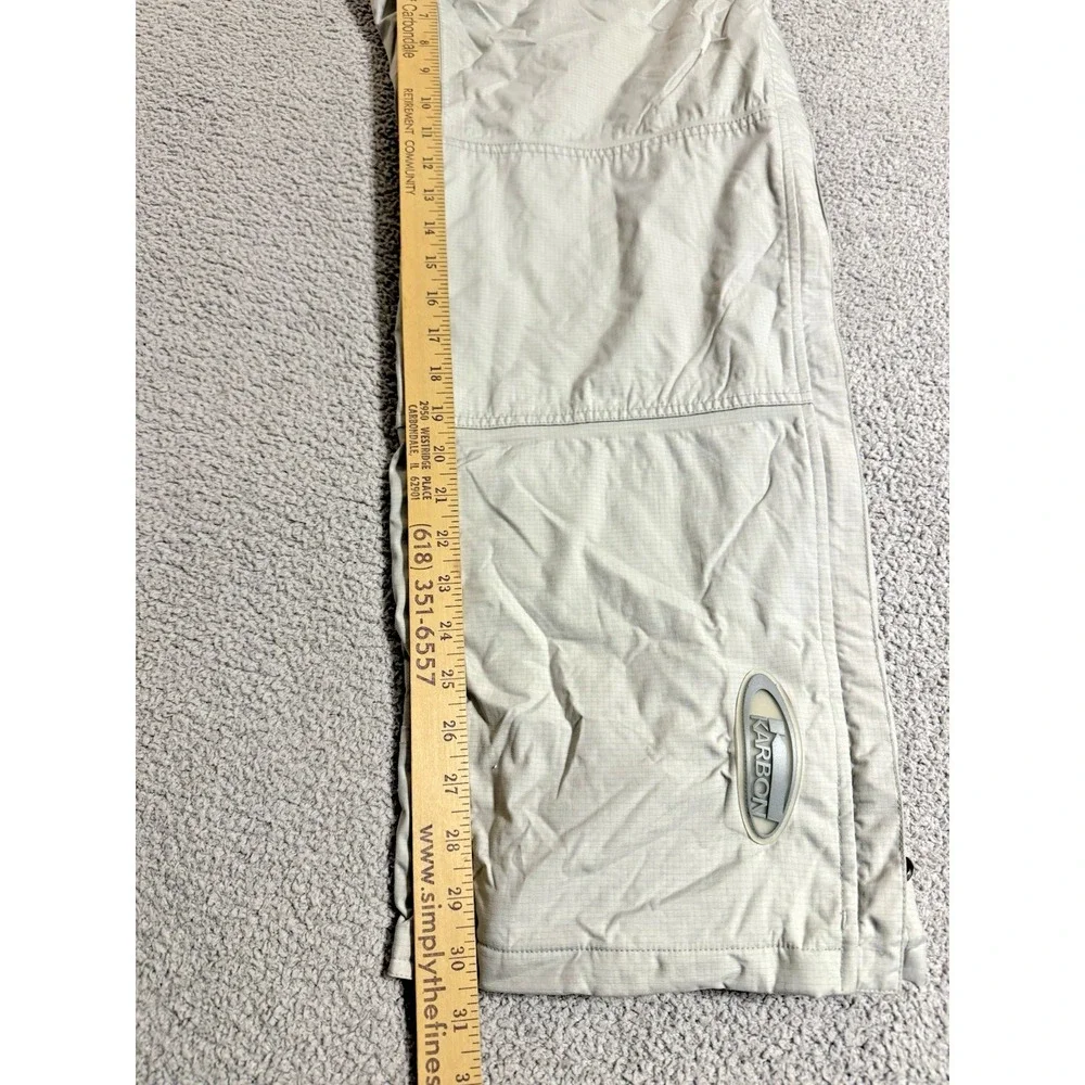KARBON Ski Pants Mens Large Gray Insulated Snowboard Suspenders Pockets